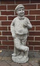 Golfer stone garden ornament statue golf club bow tie sports man sport 