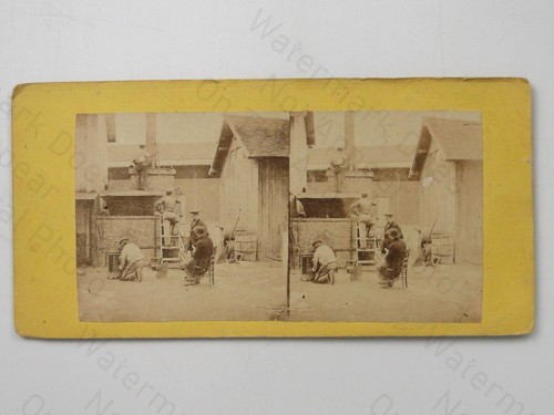 Military workers brick furnace - brick,