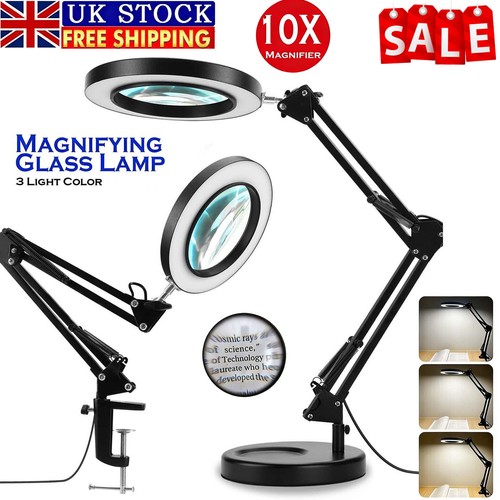 10x magnifier glass led - 10x,