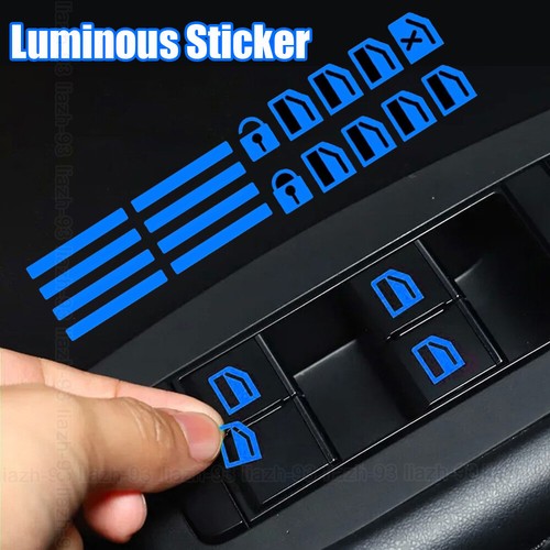 Car window glow switch - glow, button