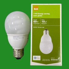11W (=60W) B&Q GLS CFL Low