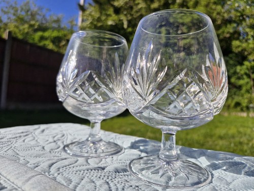 Pair cut crystal brandy - of,