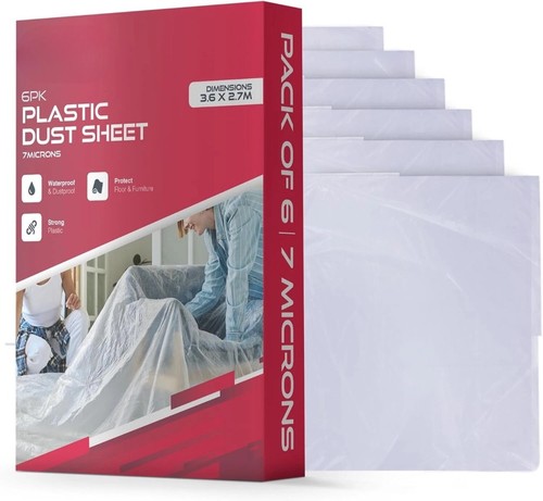 Pack plastic dust sheets - plastic,