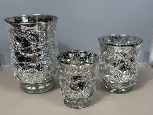 Mercury glass candle - mercury,