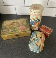 4 Vintage Collectible Tins