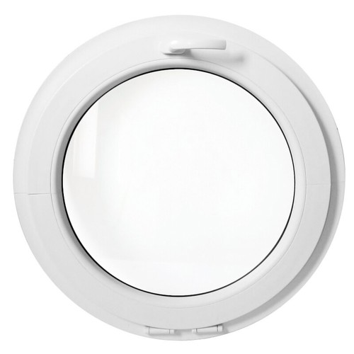 Round upvc window tilt white - upvc,