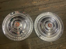 15"  Alum Caravan Trailer Wheel Disc Trim Pair x2 Original Styla Carlight Used