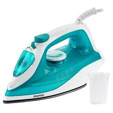 GEEPAS Steam Iron 1750W Non-Stick Soleplate Dry/Steam Iron Adjustable Temp Blue
