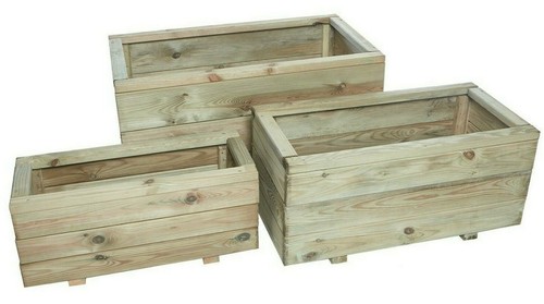 Wooden garden planter - wooden,
