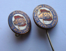 003 - 2 Enamel DDR East German Socialist Unity Party of Germany Badges.