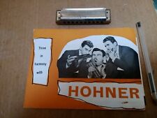 HOHNER mouth Organ VintageProduct Leaflet And Instrument.