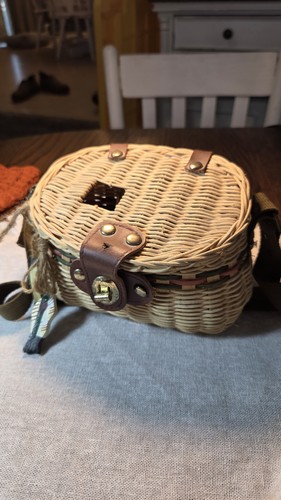 Wicker fishing creel - wicker,