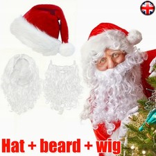 Adult Santa Claus Beard Hat