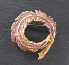 Vintage HOLLYWOOD  Brooch Pink