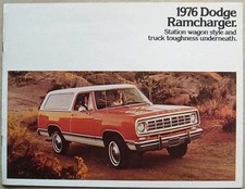DODGE Ramcharger USA Sales Brochure 1976 Ref 81-305-6119