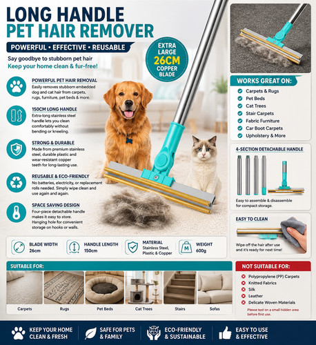 Pet hair remover - hair, carpet