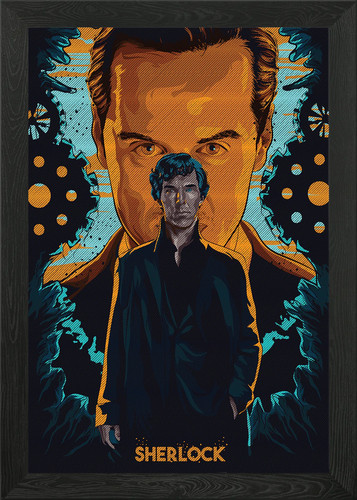 Sherlock holmes movie framed - movie,