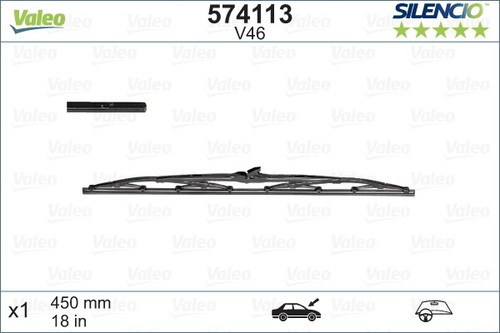 574113 valeo wiper blade - blade, for