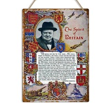 CHURCHILL QUOTE British Retro