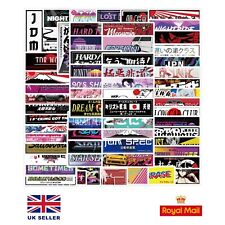65x Mini Slap Stickers Drift Jap JDM Decal EP3 S13 S14 S15 Silvia Supra RX7 Dub