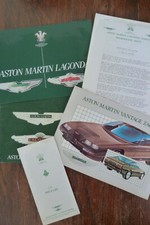 Aston Martin V8 Vantage Lagonda + Zagato brochure pack, press release & Prices