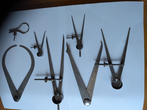 Moore and wright calipers - and,