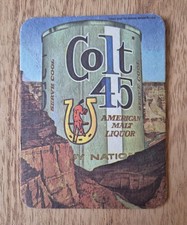 Vintage Colt 45 Beer Mat