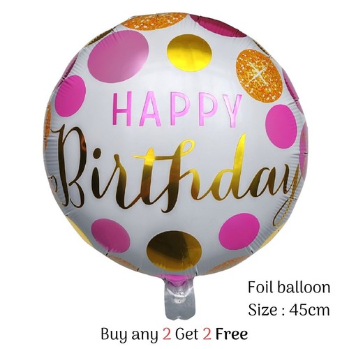18inch happy birthday balloons - 18inch,