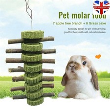 Grass Treats Bunny Chew Toy Grass Cakes Balls for Rabbits Hamster Guinea Pigs