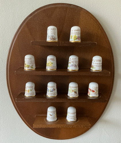 Lovely set thimbles months - 12,