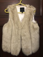 New Look Fur Gilet Size M