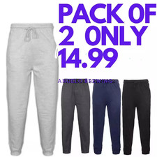 2 Pack Mens Fleece Jogging