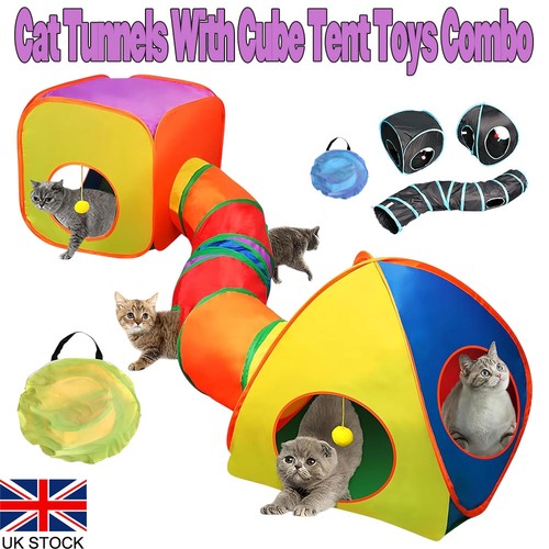 Diy cat tunnel with cube - cat,