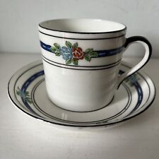Art Deco Wetley Longton Cup & Saucer - Conven- Bone China - Sampson Smith