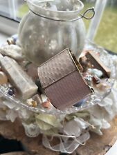 Aspinal of London Cleopatra Cuff Bangle Bracelet Pink Gold Snakeskin Statement