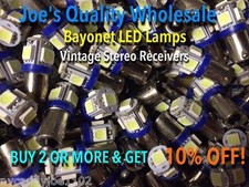 (10)BAYONET LED-LAMPS/6.3V