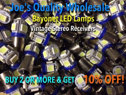 Bayonet led lamps 3v - (10)bayonet, led-lamps/6.3v