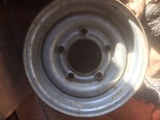 12" TRAILER WHEEL 5 STUD RIM ONLY 4.5J 6.5" PCD SILVER For Ifor Williams Used