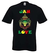 JAH LOVE T-SHIRT - Reggae Rasta Rastafarian Bob Marley - Sizes S to XXXL