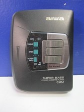 vintage working AIWA GS162 STEREO TAPE PERSONAL CASSETTE PLAYER RETRO black