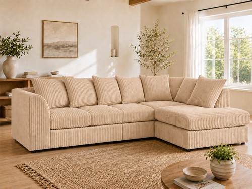 Jumbo cord corner sofa suite - jumbo,