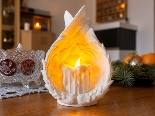 Led tea light angel wings - led,