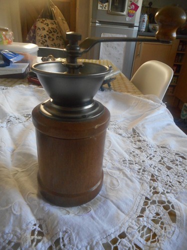 Vintage round wooden coffee