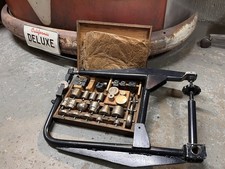 Vintage Metal Dent Master English Wheel  Kit − Full Tool & Wooden Case