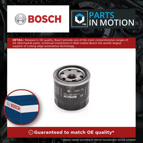 Oil filter f026407124 bosch - oil,