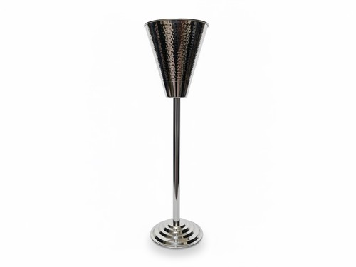 Conical stand hammered - conical, metal