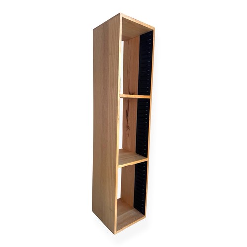 Oak wood storage tower rack - storage,