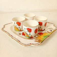 Crown Ducal Wear 4 x Poppy Egg