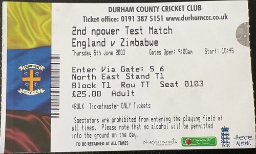 Ticket stub england - stub,, v