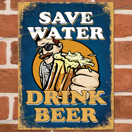 Save water drink beer funny - drink,